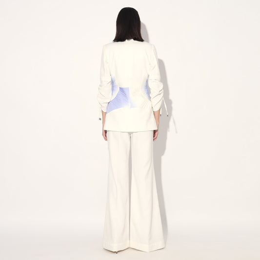 Dawn ruched pantsuit - Ivory | Linetribe