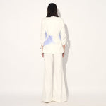Dawn ruched pantsuit - Ivory | Linetribe