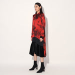 Solaris tie dye shirtdress - Red | Linetribe
