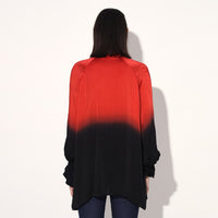 Hanako ombre top - Red Black | Linetribe