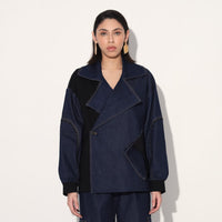 Quasar oversized denim jacket - Blue | Linetribe