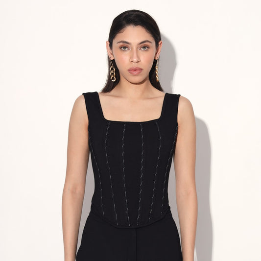 Nylah corset - Black | Linetribe