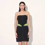 Aldrin ombre corset dress - Black | Linetribe
