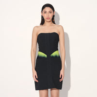 Aldrin ombre corset dress - Black | Linetribe