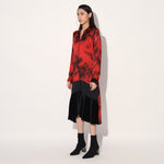 Solaris tie dye shirtdress - Red | Linetribe