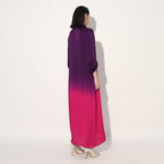 Kyuka ombre long tunic - Pink Purple | Linetribe