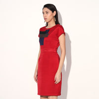 Orion quilted dress - Red | Linetribe