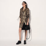 Nebula gold wrap jacket dress - Gold | Linetribe