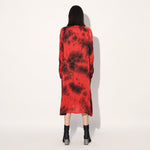 Solaris tie dye shirtdress - Red | Linetribe