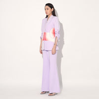 Dawn ruched pantsuit - Lavender | Linetribe