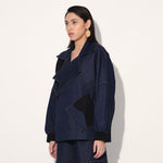 Quasar oversized denim jacket - Blue | Linetribe