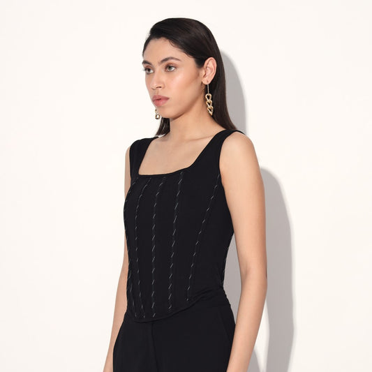Nylah corset - Black | Linetribe