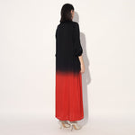 Kyuka ombre long tunic - Red Black | Linetribe