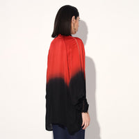 Hanako ombre top - Red Black | Linetribe