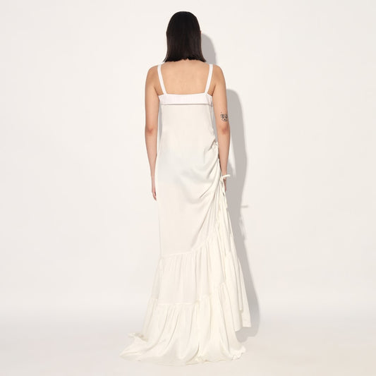 Ingrid tiered gown - White | Linetribe