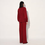 Neo wrap pant suit - Maroon | Linetribe