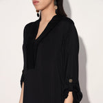 Kyuka ombre long tunic - Red Black | Linetribe