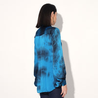 Orelia balloon sleeve shirt - Blue | Linetribe