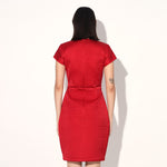 Orion quilted dress - Red | Linetribe