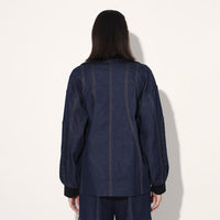Quasar oversized denim jacket - Blue | Linetribe