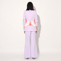 Dawn ruched pantsuit - Lavender | Linetribe
