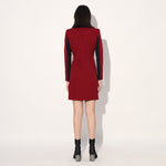 Astrid structured jacket dress - Red | Linetribe