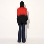 Hanako ombre top - Red Black | Linetribe