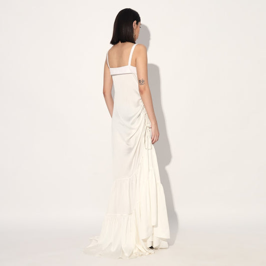 Ingrid tiered gown - White | Linetribe