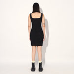 Celeste denim panel dress - Blue | Linetribe