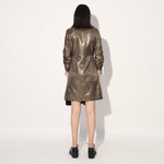 Nebula gold wrap jacket dress - Gold | Linetribe