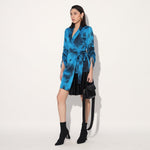 Nebula wrap jacket dress - Blue | Linetribe