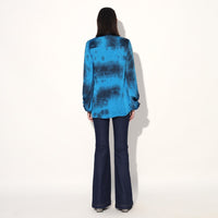 Orelia balloon sleeve shirt - Blue | Linetribe
