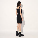 Celeste denim panel dress - Blue | Linetribe