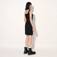 Celeste denim panel dress - Blue | Linetribe