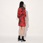 Nebula wrap jacket dress - Red | Linetribe