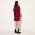 Astrid structured jacket dress - Red | Linetribe