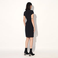 Orion quilted dress - Black | Linetribe