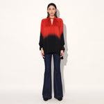 Hanako ombre top - Red Black | Linetribe