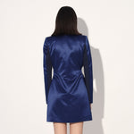 Astrid structured jacket dress - Blue | Linetribe