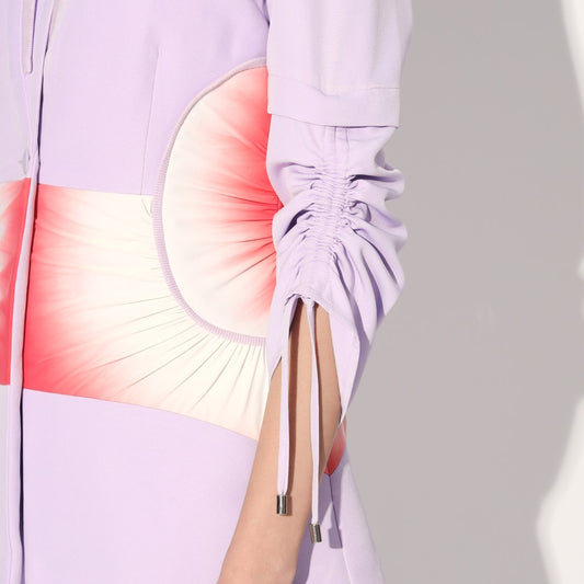 Dawn ruched pantsuit - Lavender | Linetribe