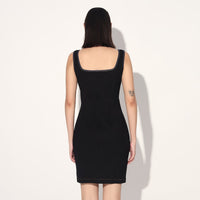 Celeste denim panel dress - Blue | Linetribe