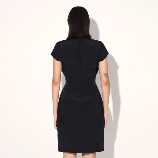 Orion quilted dress - Black | Linetribe