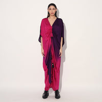 Aphelion ombre kaftan dress - Pink Purple | Linetribe