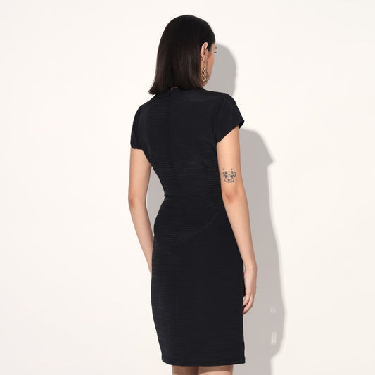 Orion quilted dress - Black | Linetribe