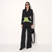COSMIC CUT AWAY PANT SUIT - Black | Linetribe