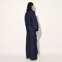 Quasar oversized denim jacket - Blue | Linetribe
