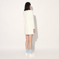 Nova cut away jacket dress - White | Linetribe