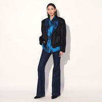 Orelia balloon sleeve shirt - Blue | Linetribe