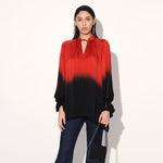 Hanako ombre top - Red Black | Linetribe