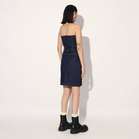 Aldrin denim corset dress - Blue | Linetribe